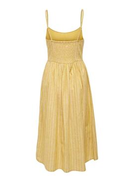 Vestido Only Vivian Amarelo para Mulher