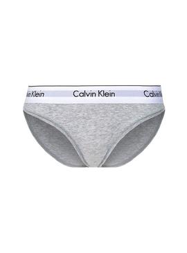 Braga Calvin Klein Bikini Mulher Cinza