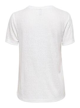 T-Shirt Only Gaiteiro imprevisível Branco Mulher