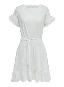 Vestido Only Mitza Branco para Mulher