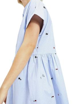 Vestido Tommy Jeans Critter Azul para Mulher