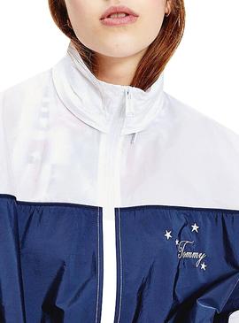 Parka Tommy Jeans Colorblock para Mulher