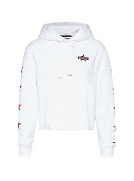 Sweat Tommy Jeans Modern Logo Branco para Mulher