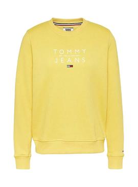 Sweat Tommy Jeans Frutas Amarelo para Mulher