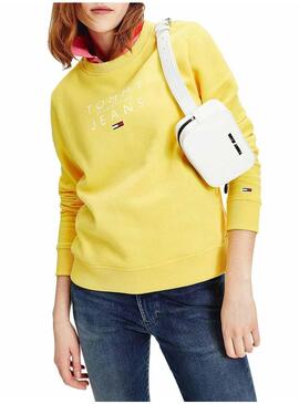 Sweat Tommy Jeans Frutas Amarelo para Mulher