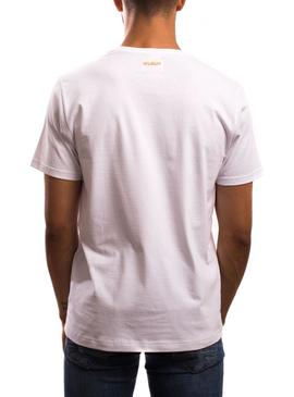 T-Shirt Klout Tartan Branco para Homem