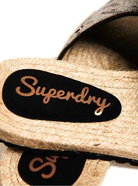 Alpercatas Superdry Maya mulher metálica