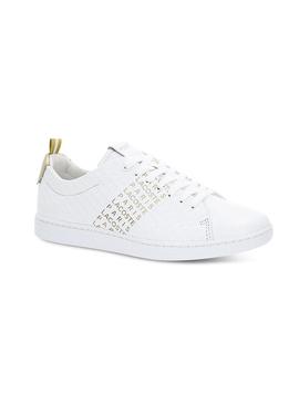 Sapato Lacoste Carnaby Evo 119 para mulher branca