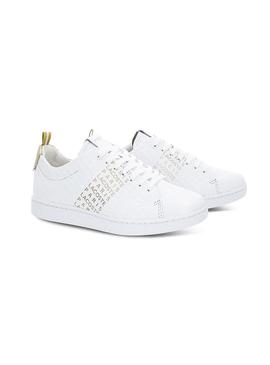 Sapato Lacoste Carnaby Evo 119 para mulher branca