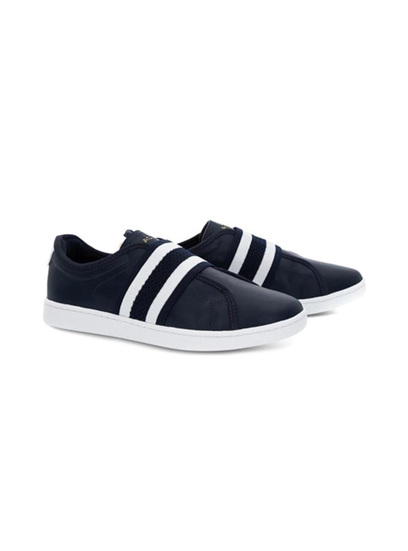 Sapato Lacoste Carnaby Evo Slip Azul Marinho Mulhe