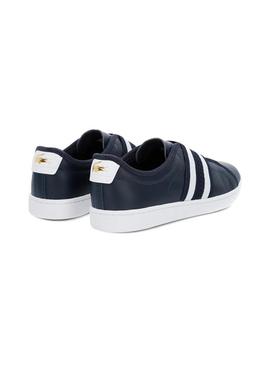 Sapato Lacoste Carnaby Evo Slip Azul Marinho Mulhe