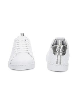 Sapato Lacoste Carnaby Evo Silver Woman