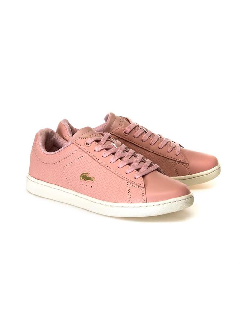 Sapato Lacoste Carnaby Evo 119 Rosa Mulher