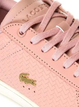 Sapato Lacoste Carnaby Evo 119 Rosa Mulher