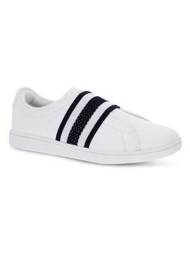 Sapato Lacoste Carnaby Evo Slip Branco para Mulher