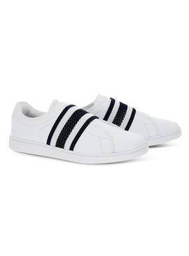 Sapato Lacoste Carnaby Evo Slip Branco para Mulher