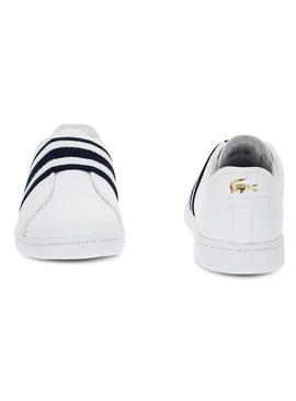 Sapato Lacoste Carnaby Evo Slip Branco para Mulher