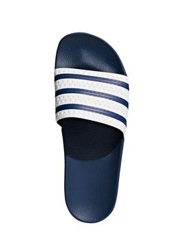 Adidas Adilette Azul Marinho Flip Flops Para Homen