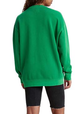 Sweat Levis Snoopy Unbasic Verde para  Mulher