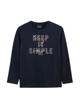 T-Shirt Mayoral Keep It Simple Azul Marinho para Menino