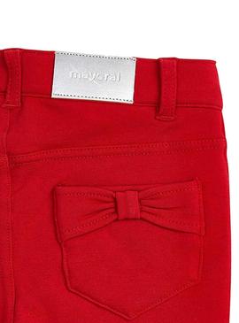 Pantalon Mayoral Arcos de Pelúcia Vermelho para Menina
