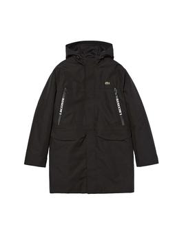 Parka Lacoste Waterproof Preto para Homem