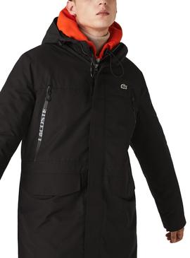Parka Lacoste Waterproof Preto para Homem