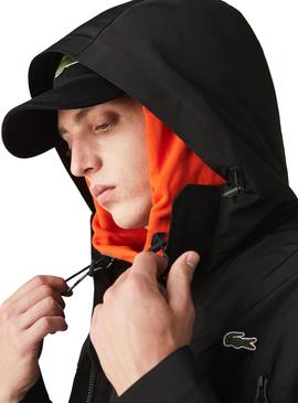 Parka Lacoste Waterproof Preto para Homem