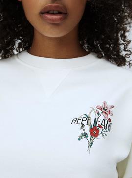 Sweat Pepe Jeans Becky Branco para Mulher