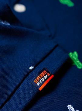 Polo Superdry Cactus Blue Men