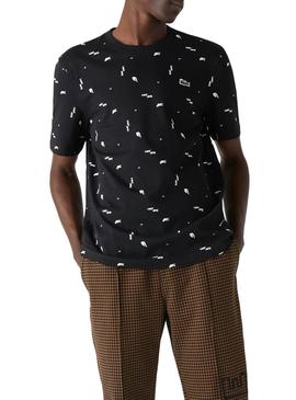 T-Shirt Lacoste LIVE Crocodile Print Homem