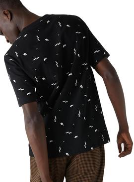 T-Shirt Lacoste LIVE Crocodile Print Homem