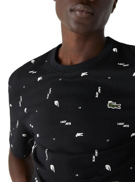 T-Shirt Lacoste LIVE Crocodile Print Homem