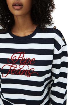 Sweat Pepe Jeans Bess Azul para Mulher