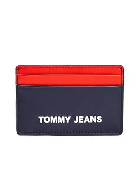 Carteira Tommy Jeans Holder Azul para Homem