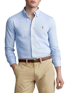 Camisa Polo Ralph Lauren Oxford Azul para Homem