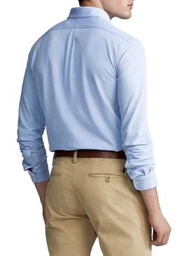 Camisa Polo Ralph Lauren Oxford Azul para Homem