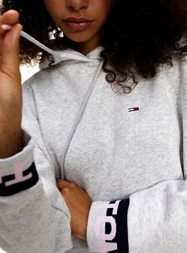 Vestido Tommy Jeans Marca Cinza para Mulher