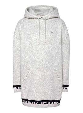 Vestido Tommy Jeans Marca Cinza para Mulher