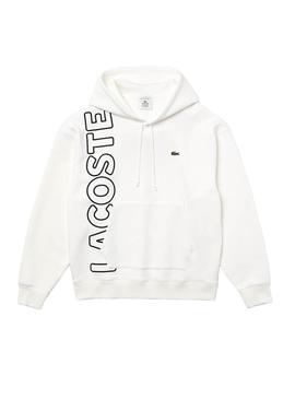 Sweat Lacoste Live 1927 Branco Mulher e Homem