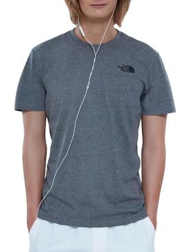 T-Shirt The North Face Caixa Cinza para Homem