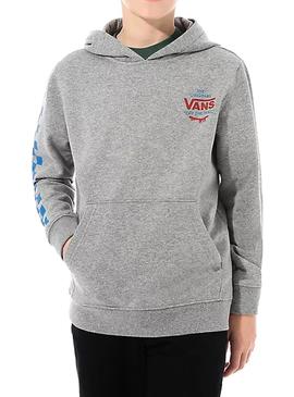 Sweat Vans Skate Disjusction Cinza para Menino