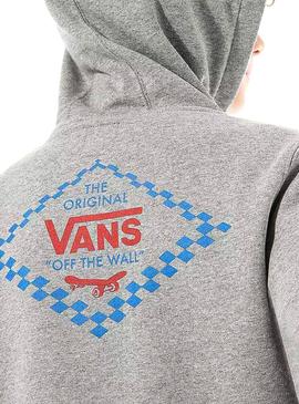 Sweat Vans Skate Disjusction Cinza para Menino