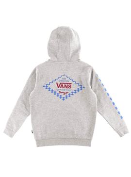 Sweat Vans Skate Disjusction Cinza para Menino