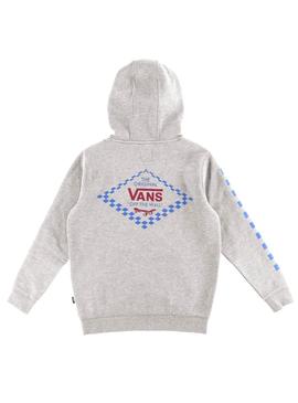 Sweat Vans Skate Disjusction Cinza para Menino