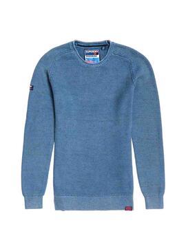 Camisola Superdry Garment azul texturizado 
