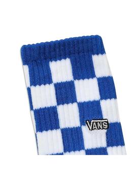 Meias Vans Checkerboard Azul para Menino y Menina