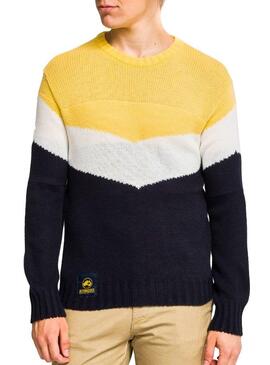Sweater Altonadock Stripes Yellow for Men