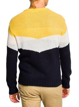 Sweater Altonadock Stripes Yellow for Men