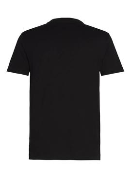 T-Shirt Calvin Klein Colorblock Stripe Preto